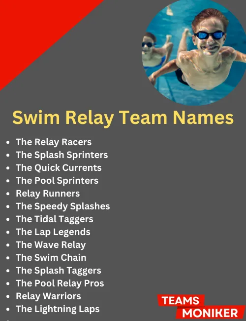 swim relay team names