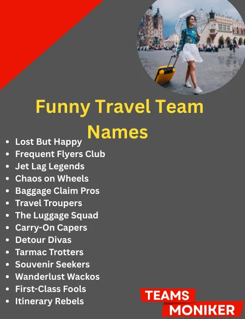 funny travel team names