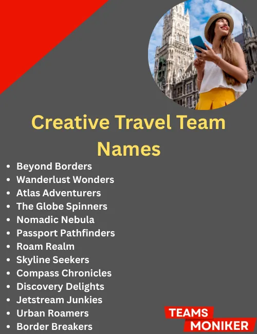 creative travel team names