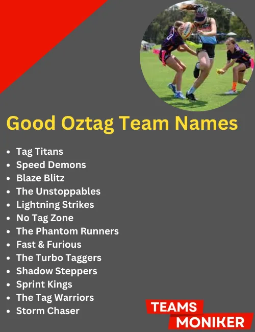 good oztag team names