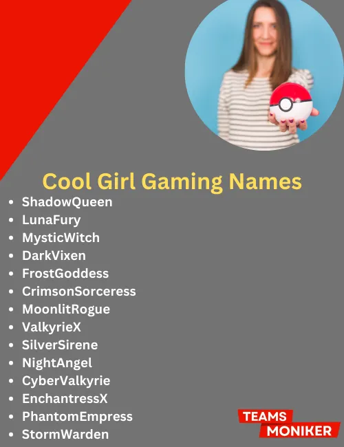 cool girl gaming names