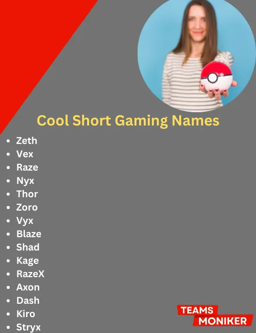 cool short gaming names