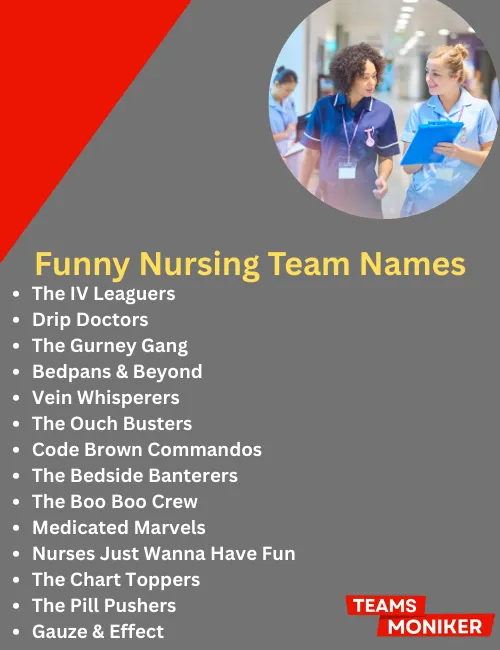 funny nursing team names