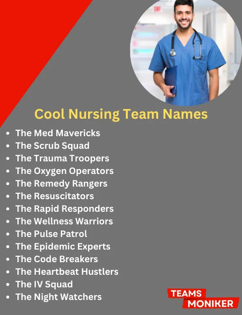 cool nursing team names