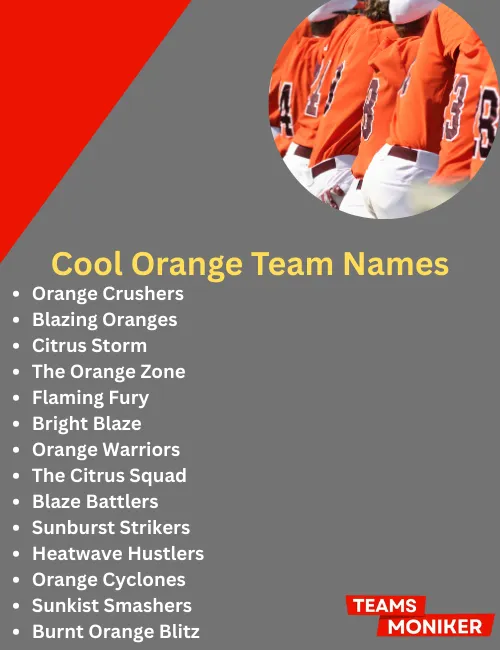 cool orange team names