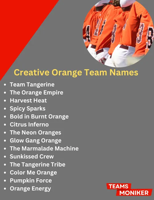 creative orange team names