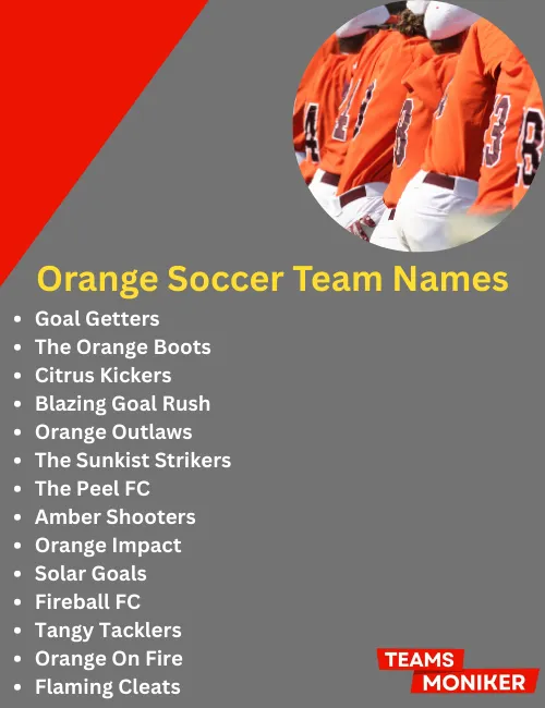 orange soccer team names 