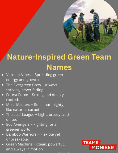 Nature-inspired green team names