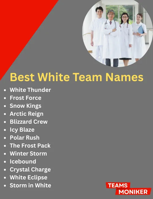 best white team names