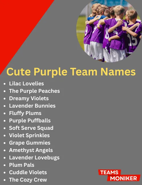 cute purple team names