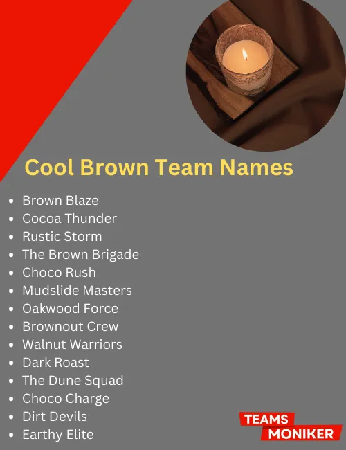 cool brown team names