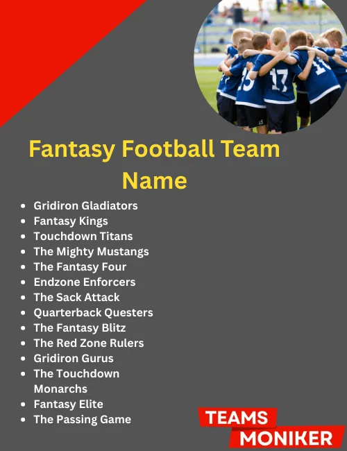 fantasy football team name