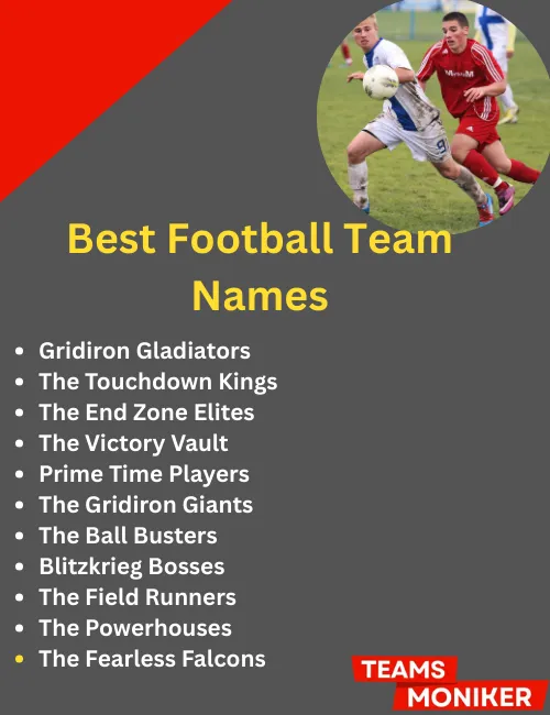 best footall team names