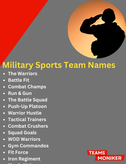 military sports team names