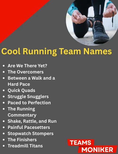 cool running team names 