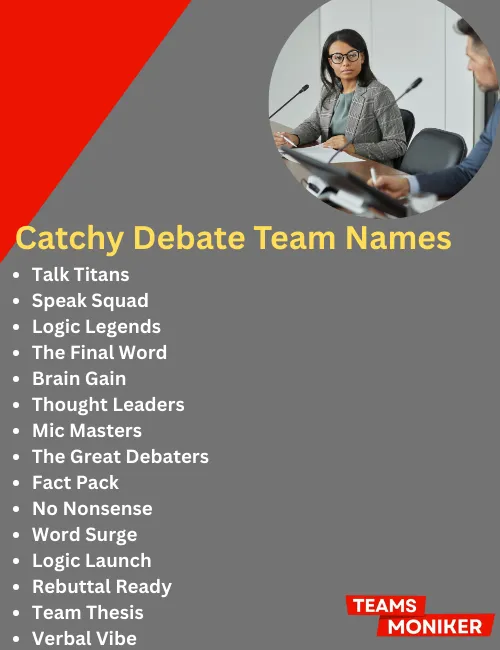 catchy debate team names