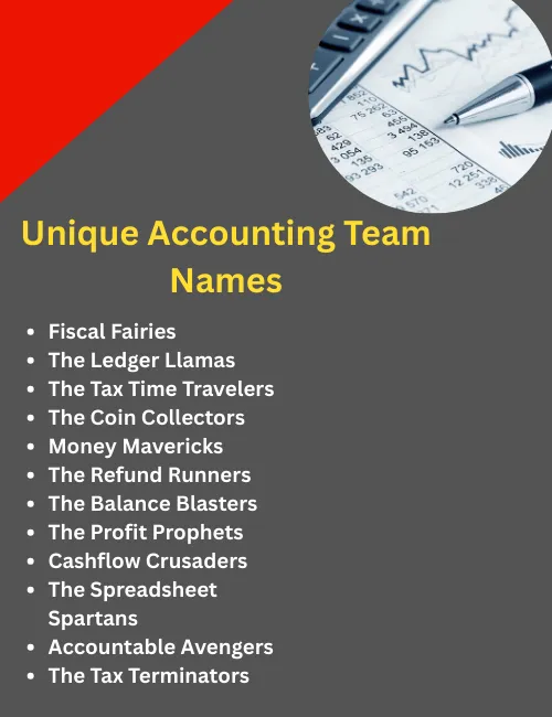 unique accounting team names