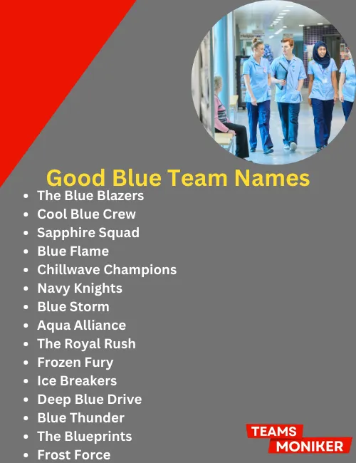 good blue team names
