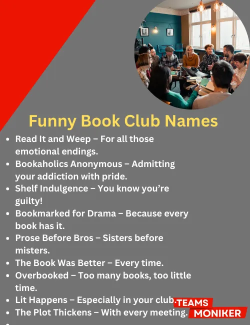 funny book club names