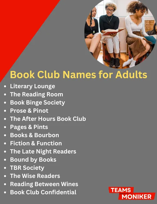 book club names for adults