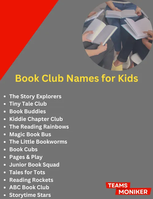 book club names for kids