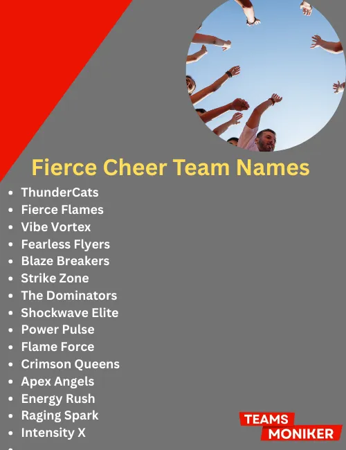 fierce cheer team names