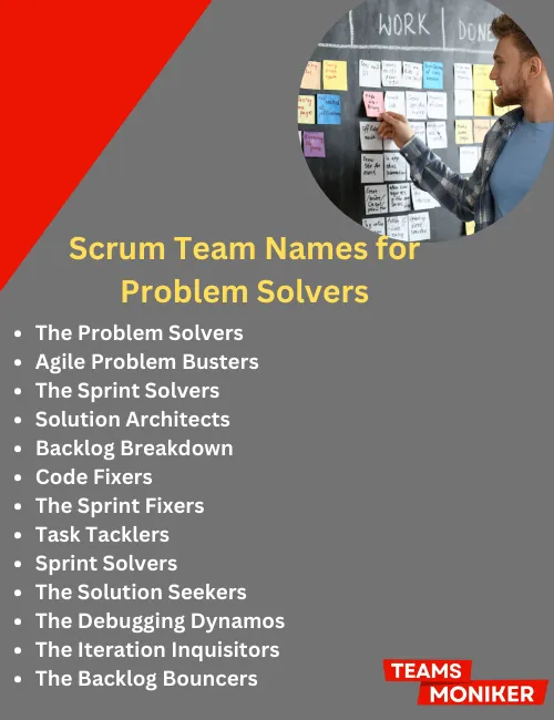 scrum team names for problem solvers