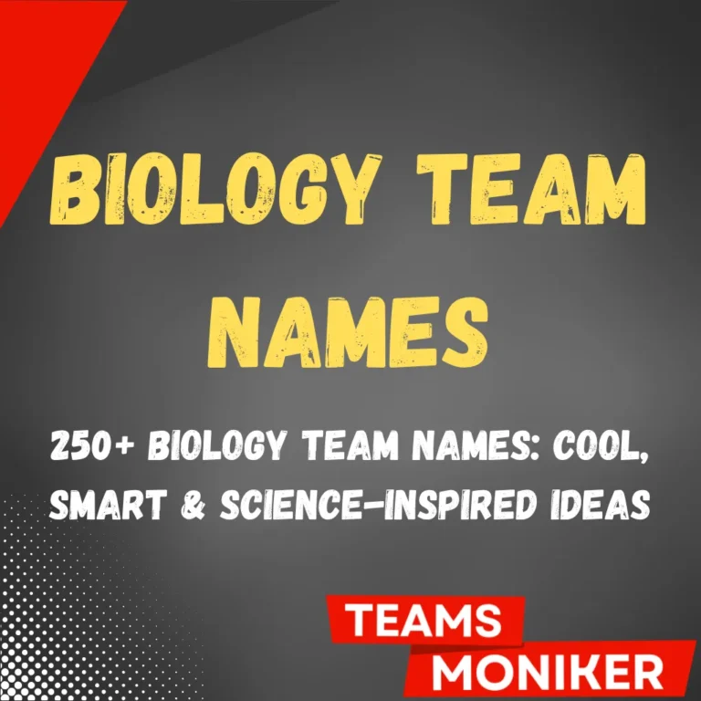 Biology Team Names