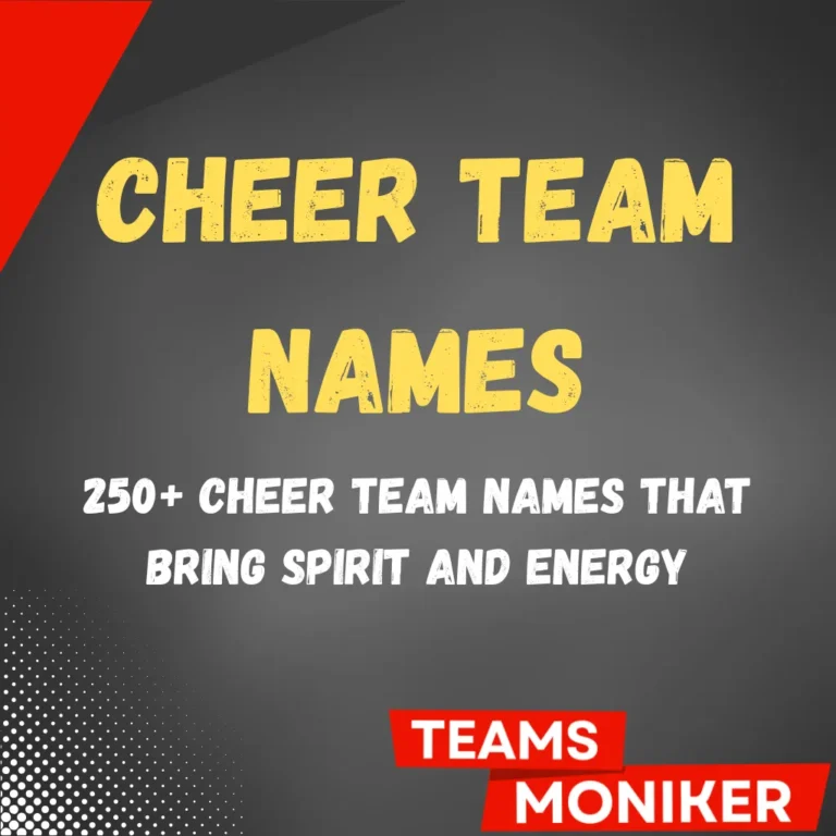 Cheer Team Names