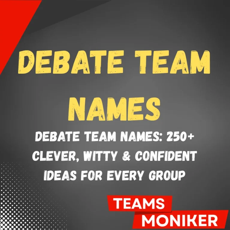 Debate Team Names