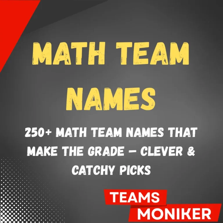 Math Team Names