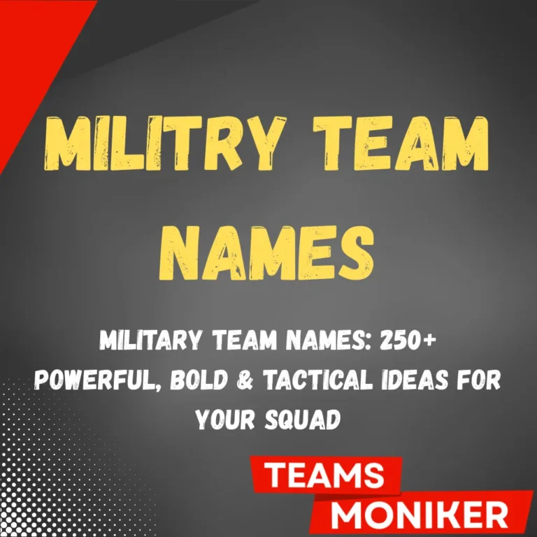 Militry Team Names