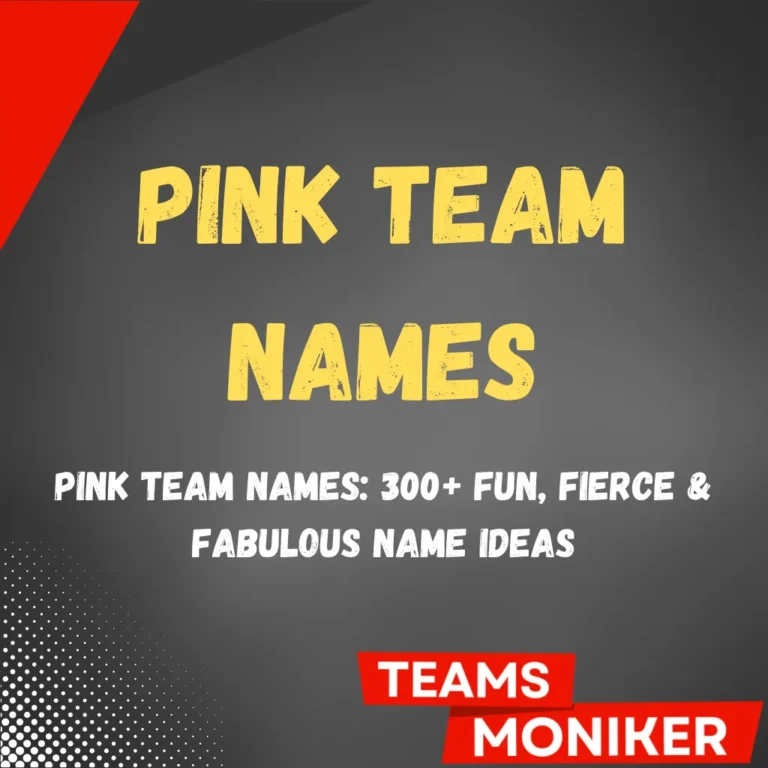 Pink Team Names