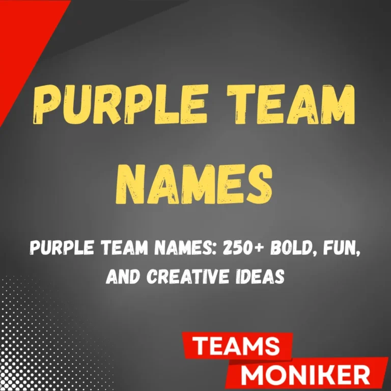 Purple Team Names