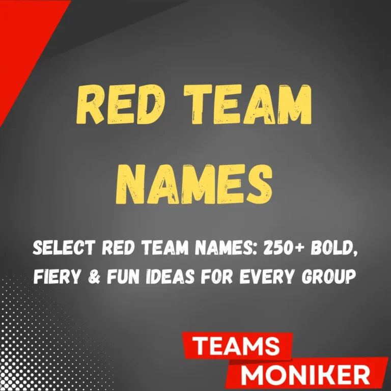 Red Team Names