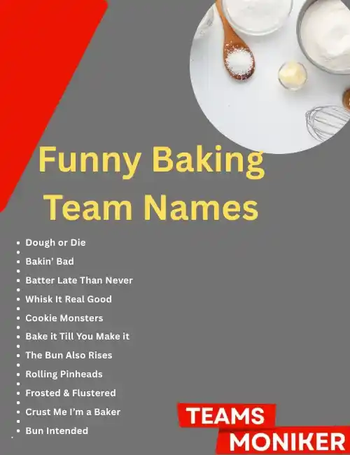 funny baking team names