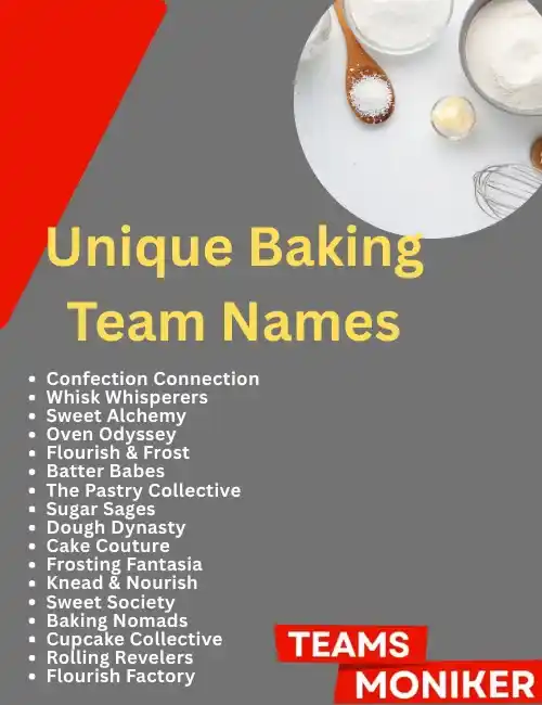 unique baking team names