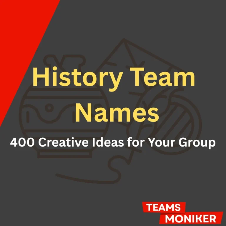 history team names