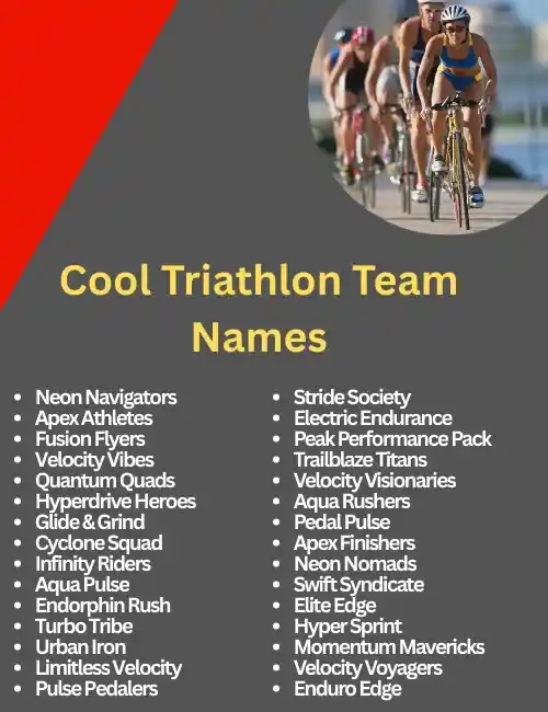 cool triathlon team names