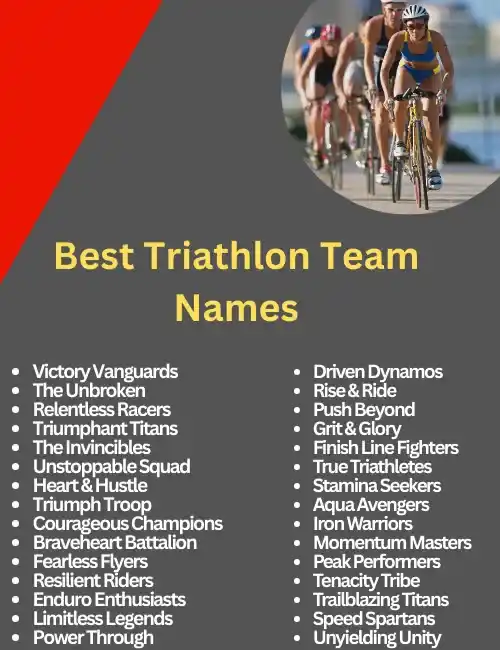 best triathlon team names
