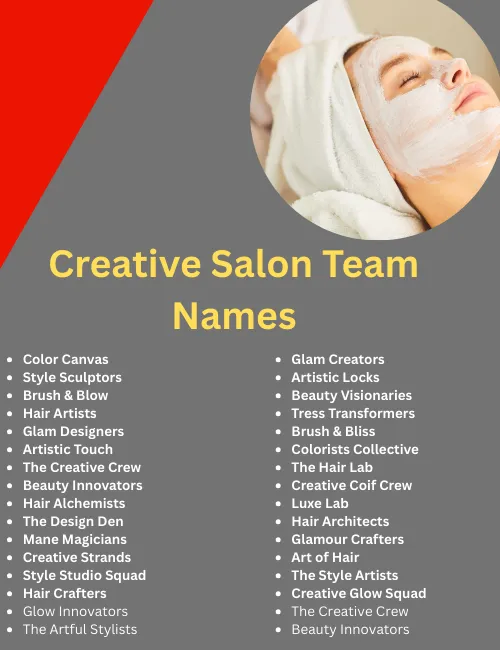 creative salon team names