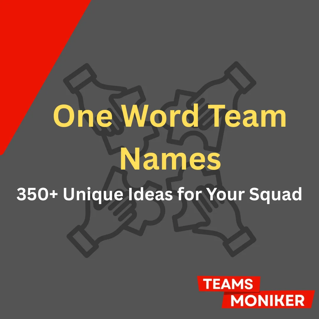 one word team names